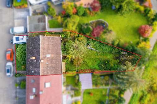 Vogelperspektive - Zweifamilienhaus in 71332 Waiblingen mit 129m² kaufen