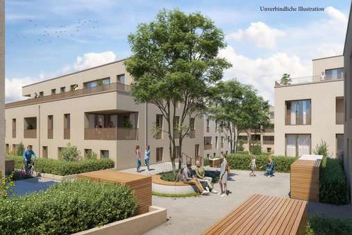 Quartiersplatz - Etagenwohnung in 71229 Leonberg mit 97m² günstig kaufen