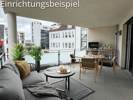 Möblierungsbeispiel Balkon - Etagenwohnung in 71034 Böblingen mit 140m² kaufen