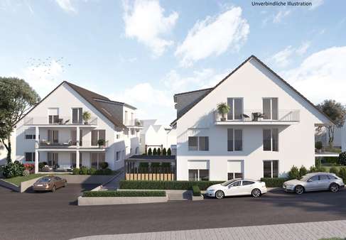 Ansicht Straßenseite - Etagenwohnung in 71149 Bondorf mit 101m² günstig kaufen
