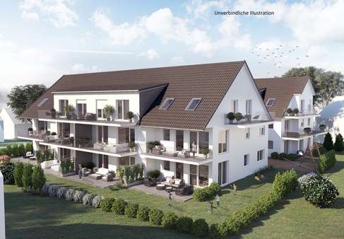 Außenansicht Garten - Etagenwohnung in 71149 Bondorf mit 101m² günstig kaufen