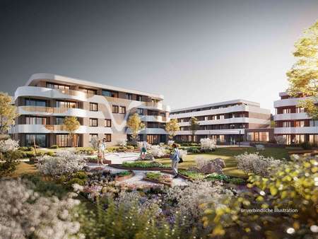 Blick auf Haus H vom Garten - Etagenwohnung in 71069 Sindelfingen mit 108m² kaufen