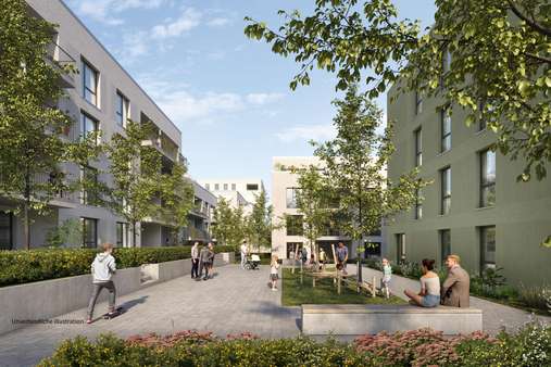 Außenansicht Haus 1, Haus 5 - Stadthaus in 71083 Herrenberg mit 133m² kaufen