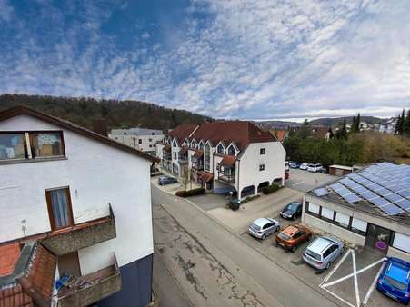 Ausblick Balkon - Dachgeschosswohnung in 71120 Grafenau mit 62m² kaufen
