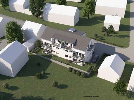 Vogelperspektive - Dachgeschosswohnung in 71131 Jettingen mit 89m² kaufen
