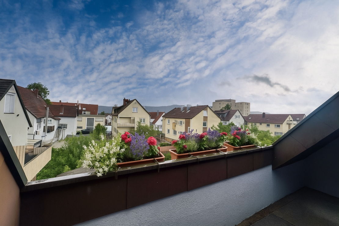 Ausblick Loggia Ausblick Loggia - Etagenwohnung in 71229 Leonberg mit 71m² kaufen
