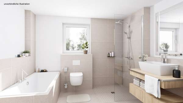 Badezimmer - Erdgeschosswohnung in 71272 Renningen mit 99m² kaufen