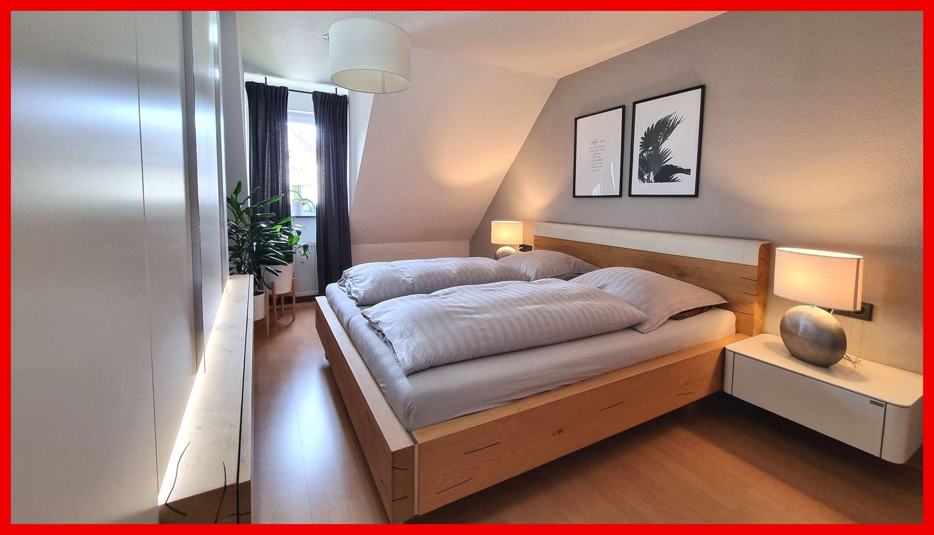 Schlafzimmer mit Fenster Schlafzimmer mit Fenster - Etagenwohnung in 71691 Freiberg mit 82m² kaufen
