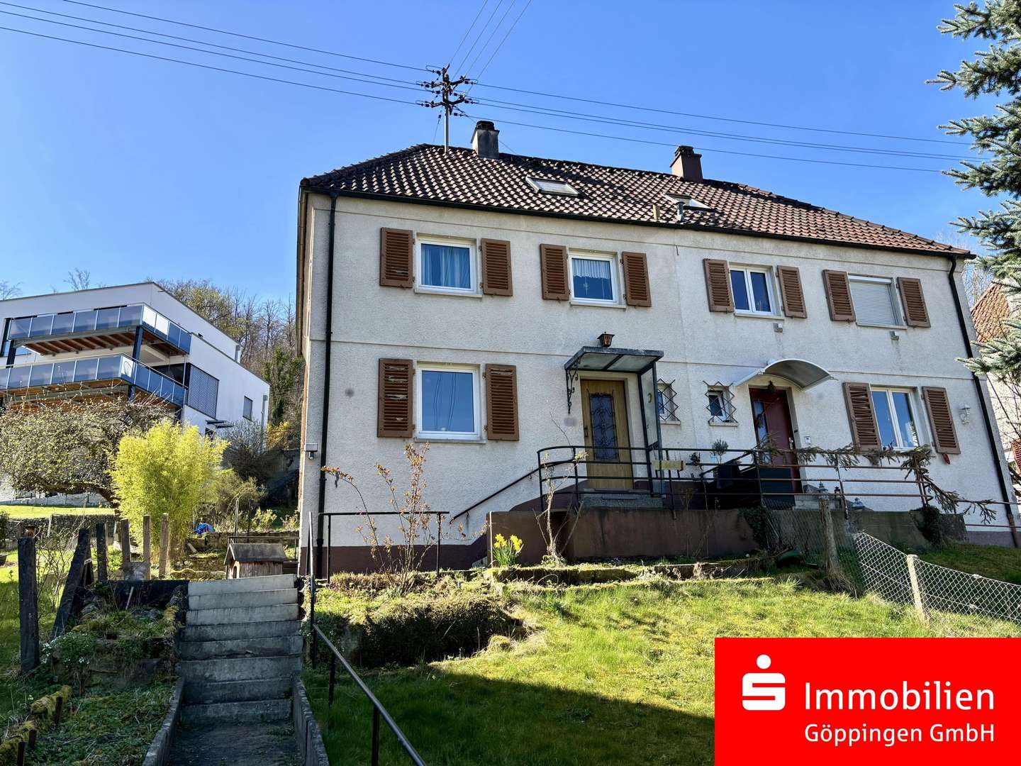 Hausansicht - Doppelhaushälfte in 73312 Geislingen mit 111m² kaufen