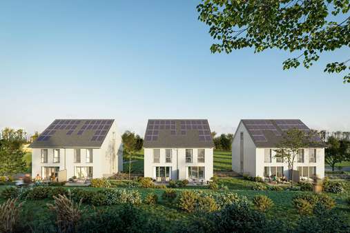 Visualisierung Garten - Doppelhaushälfte in 73312 Geislingen mit 146m² kaufen