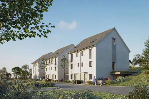 Visualisierung Eingang - Doppelhaushälfte in 73312 Geislingen mit 146m² kaufen