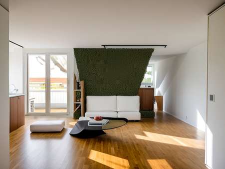 Visualisierung Wohnbereich - Dachgeschosswohnung in 73760 Ostfildern mit 58m² kaufen