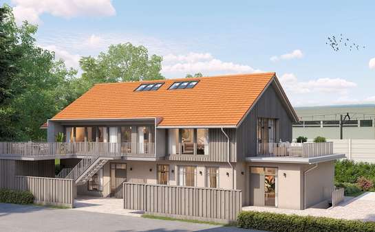 Außenansicht - Maisonette-Wohnung in 73733 Esslingen mit 104m² kaufen