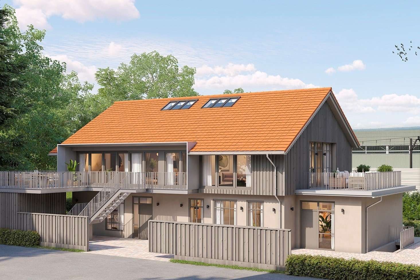 Außenansicht - Maisonette-Wohnung in 73733 Esslingen mit 104m² kaufen