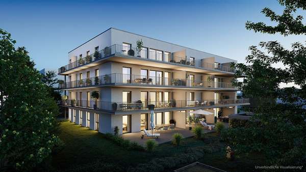 Visualisierung Rückseite - Erdgeschosswohnung in 73230 Kirchheim mit 80m² kaufen
