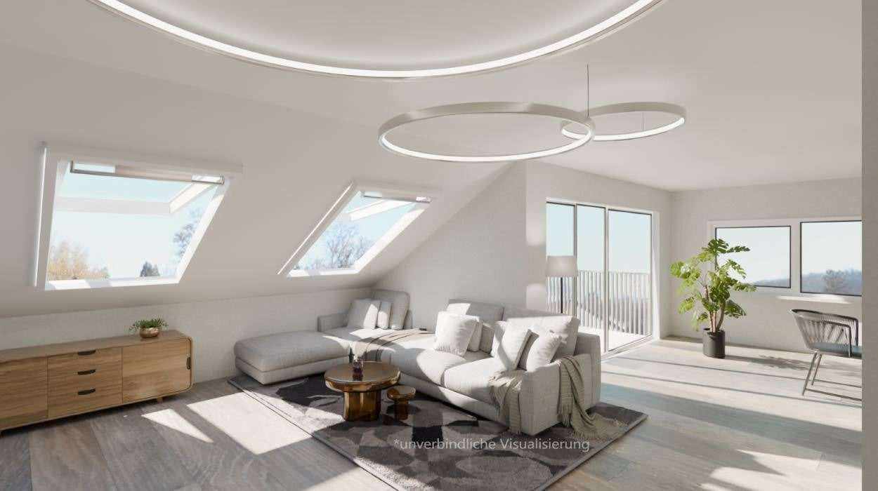 B26-Wohnzimmer - Dachgeschosswohnung in 72622 Nürtingen mit 74m² kaufen