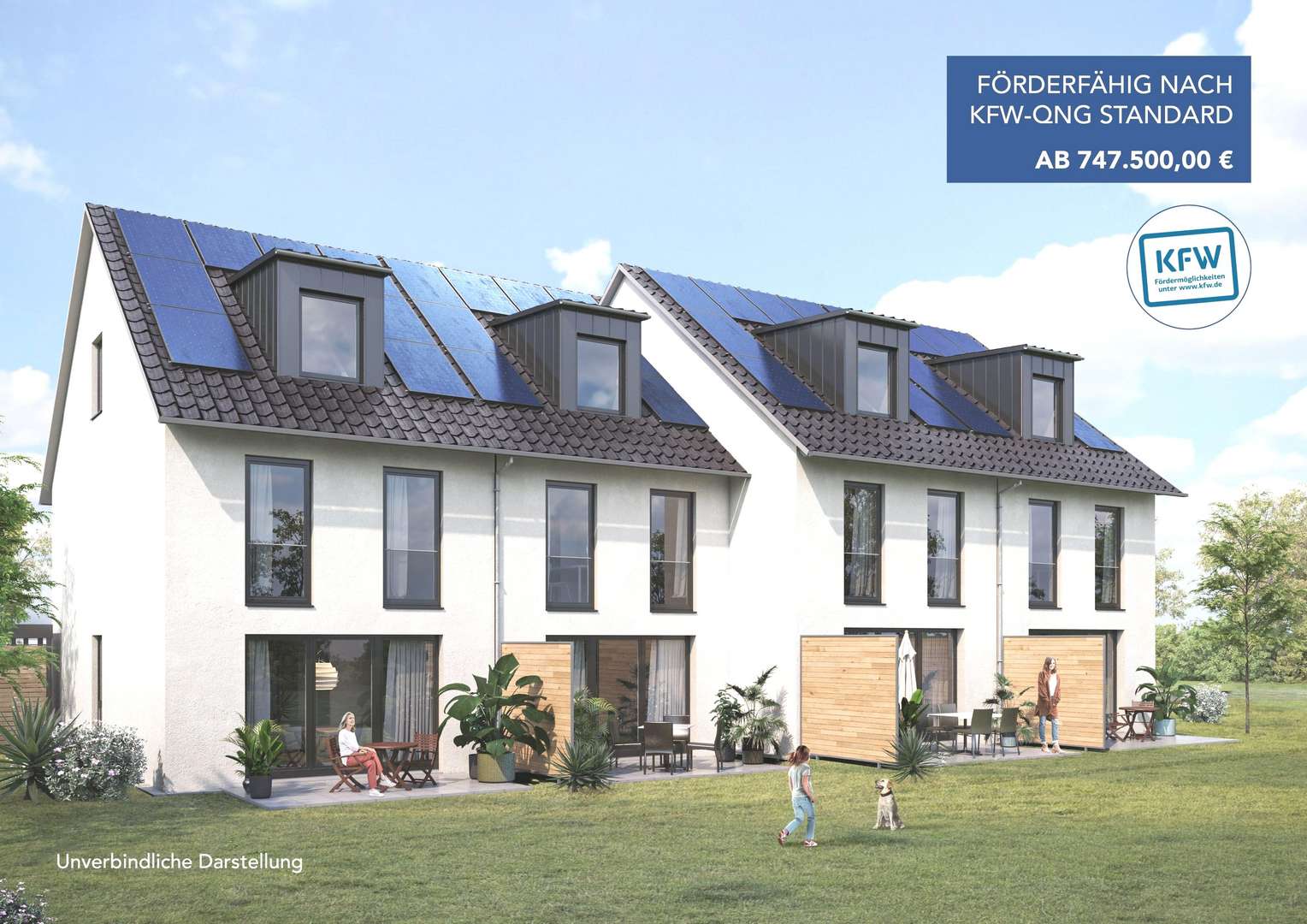 Gartenansicht - Reihenmittelhaus in 73760 Ostfildern mit 130m² kaufen