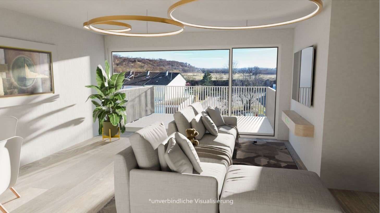 A14-Wohnzimmer - Dachgeschosswohnung in 72622 Nürtingen mit 80m² kaufen