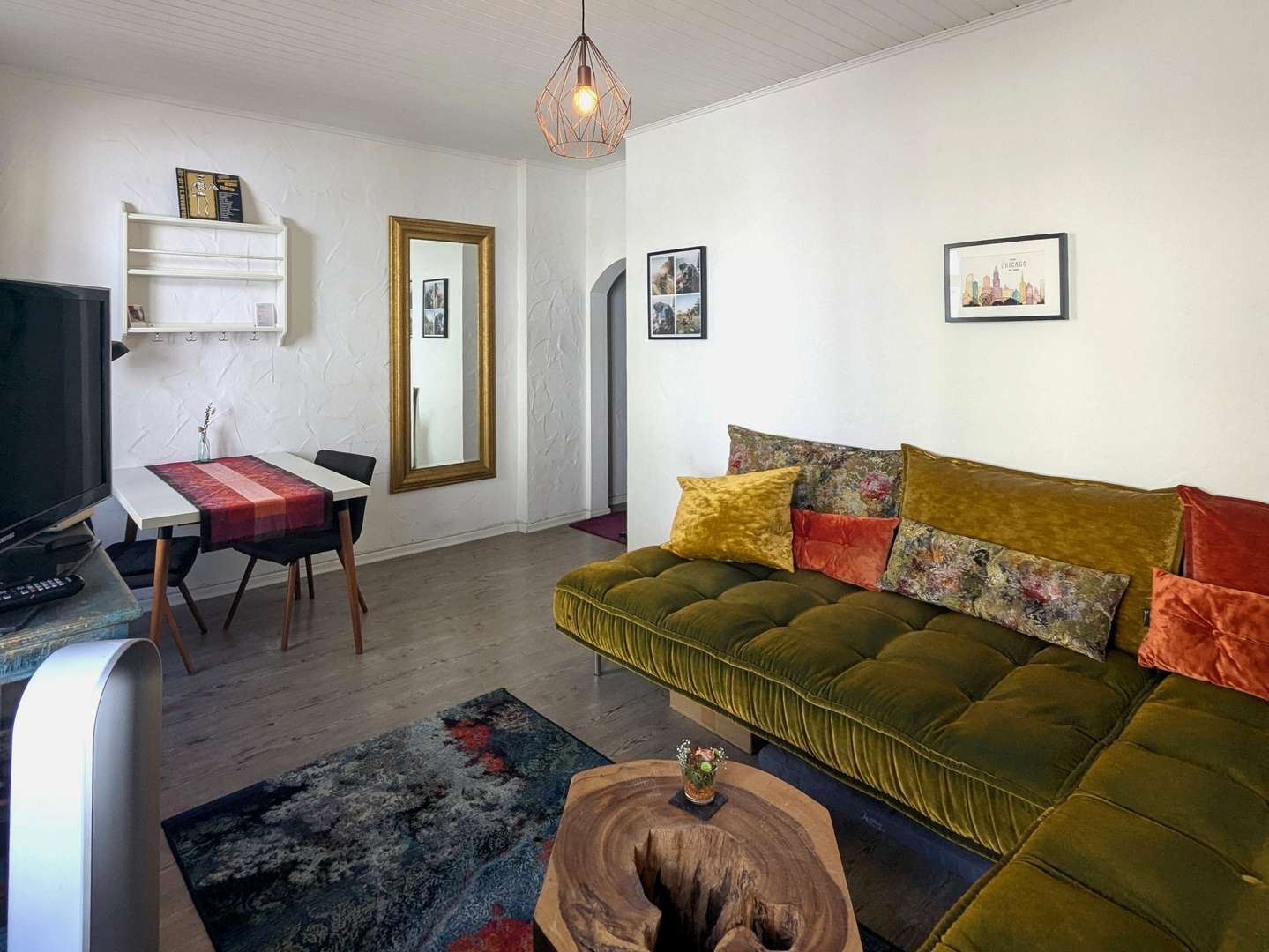 Wohnzimmer - Etagenwohnung in 70180 Stuttgart mit 51m² kaufen