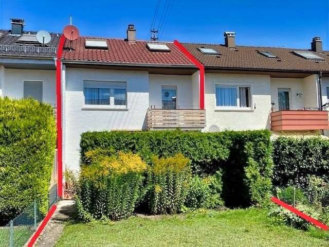Rückansicht des Hauses Rückansicht des Hauses - Reihenmittelhaus in 72669 Unterensingen mit 112m² kaufen