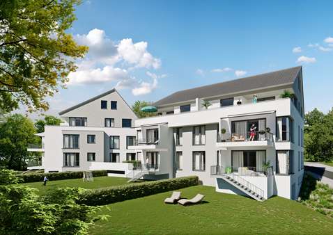 Gartenansicht - Erdgeschosswohnung in 73732 Esslingen mit 99m² kaufen