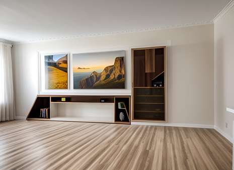 Wohnzimmer, Visualisierung - Etagenwohnung in 73760 Ostfildern mit 76m² kaufen