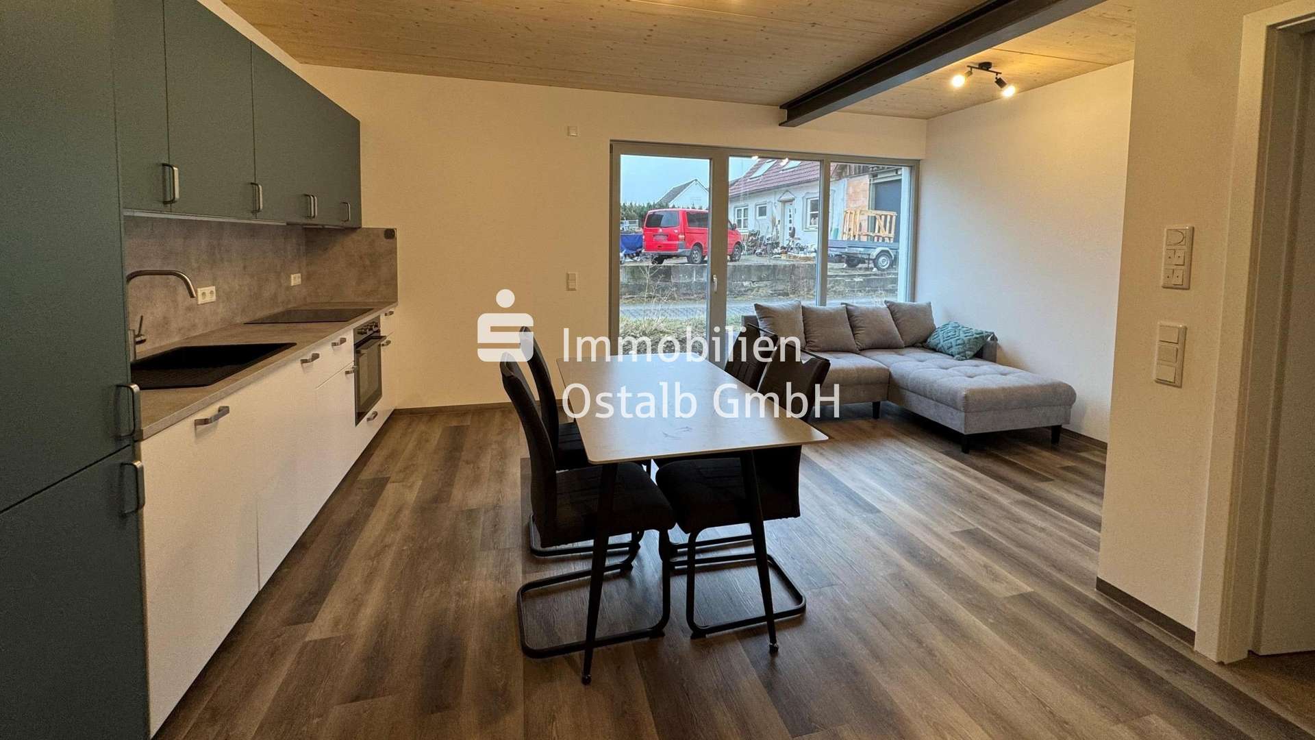 Wohn-, Ess-, Küchenbereich - Erdgeschosswohnung in 73434 Aalen mit 89m² kaufen