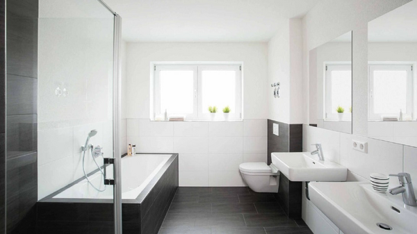 Wohnbeispiel Badezimmer - Etagenwohnung in 74172 Neckarsulm mit 88m² kaufen