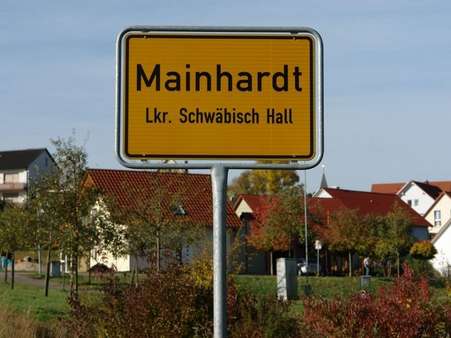 Ortschild Mainhardt - Etagenwohnung in 74535 Mainhardt mit 76m² kaufen