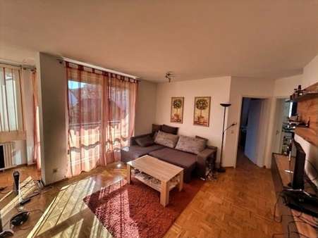 Wohnzimmer - Etagenwohnung in 74523 Schwäbisch Hall mit 57m² kaufen