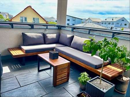 überdachte Terrasse - Penthouse-Wohnung in 74585 Rot am See mit 90m² kaufen