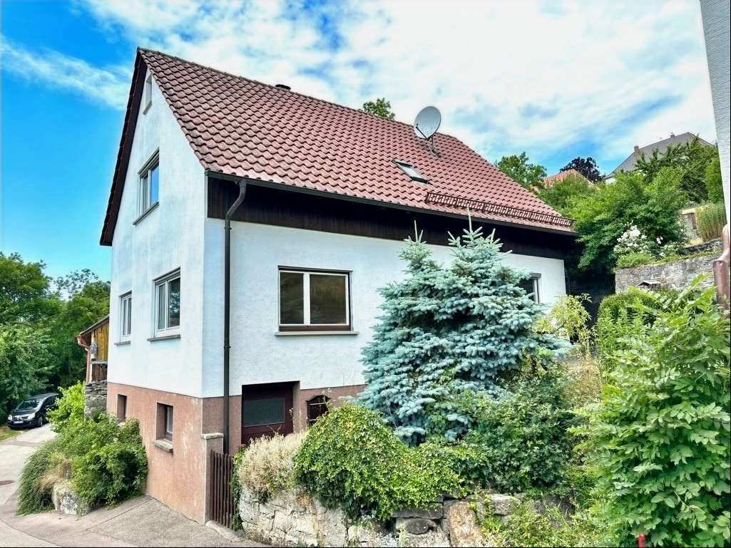 Außenansicht Außenansicht - Einfamilienhaus in 74575 Schrozberg mit 110m² kaufen
