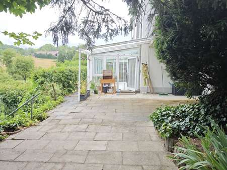 Eingang ELW und Wintergarten - Doppelhaushälfte in 74677 Dörzbach mit 123m² kaufen