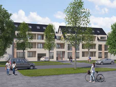 Ansicht Süd Ansicht Süd - Maisonette-Wohnung in 89129 Langenau mit 103m² kaufen