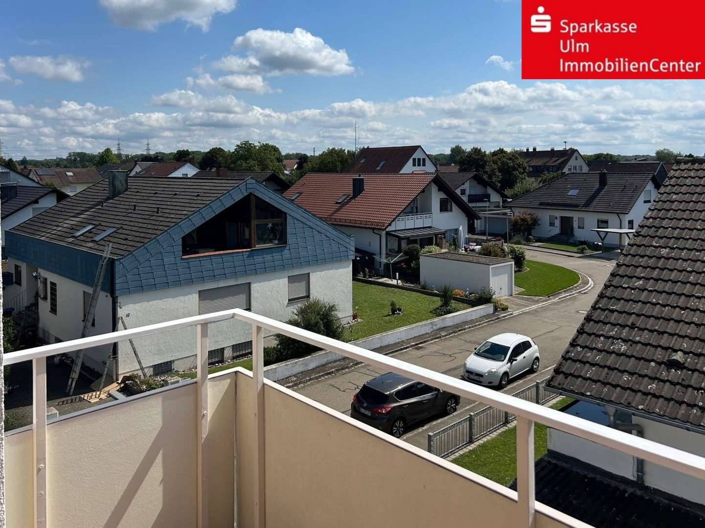 Ausblick Balkon Ausblick Balkon - Dachgeschosswohnung in 89186 Illerrieden mit 92m² kaufen