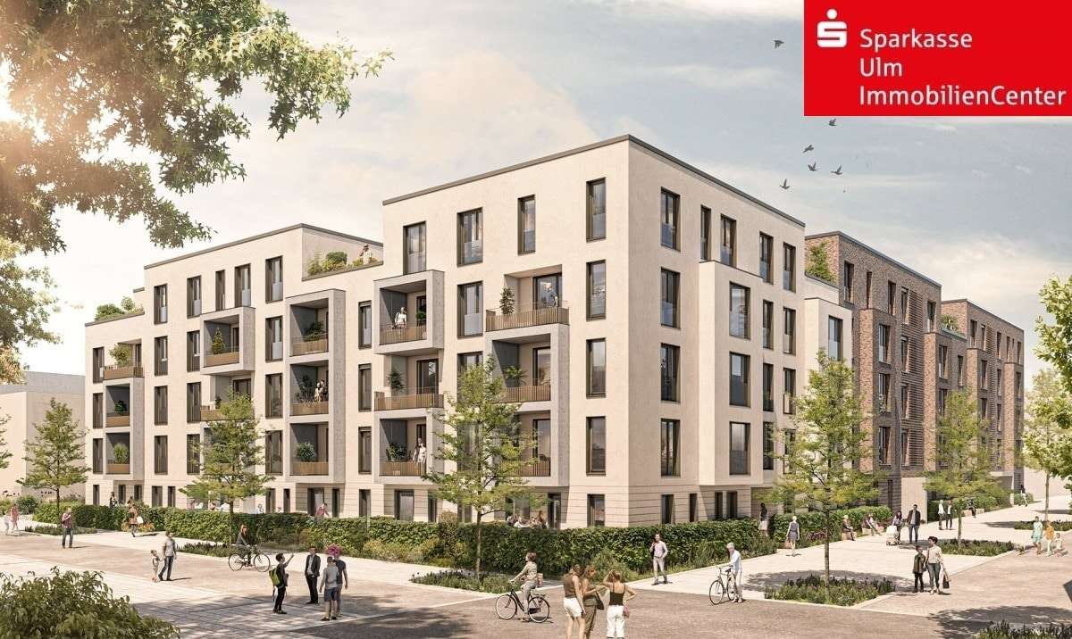 Außenansicht 1 Wohnanlage mit Logo - Penthouse-Wohnung in 89075 Ulm mit 105m² kaufen