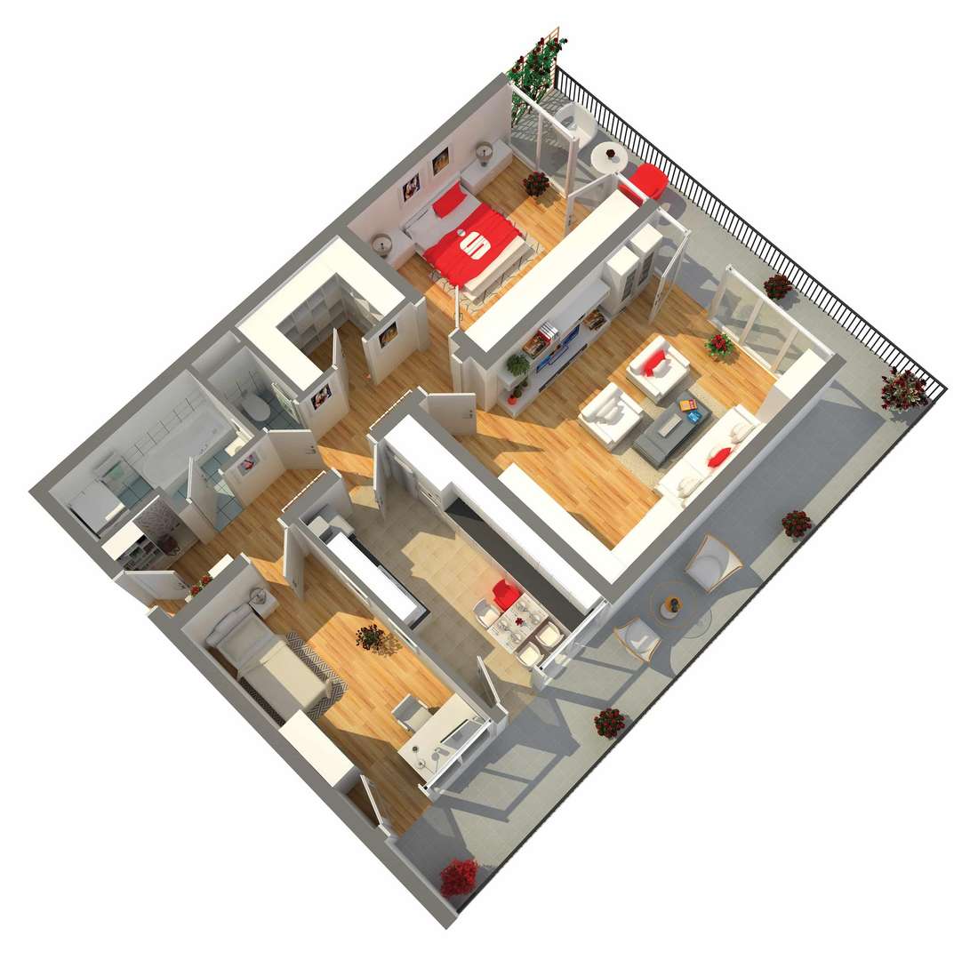 Grundriss Wohnung - Etagenwohnung in 89537 Giengen mit 83m² kaufen