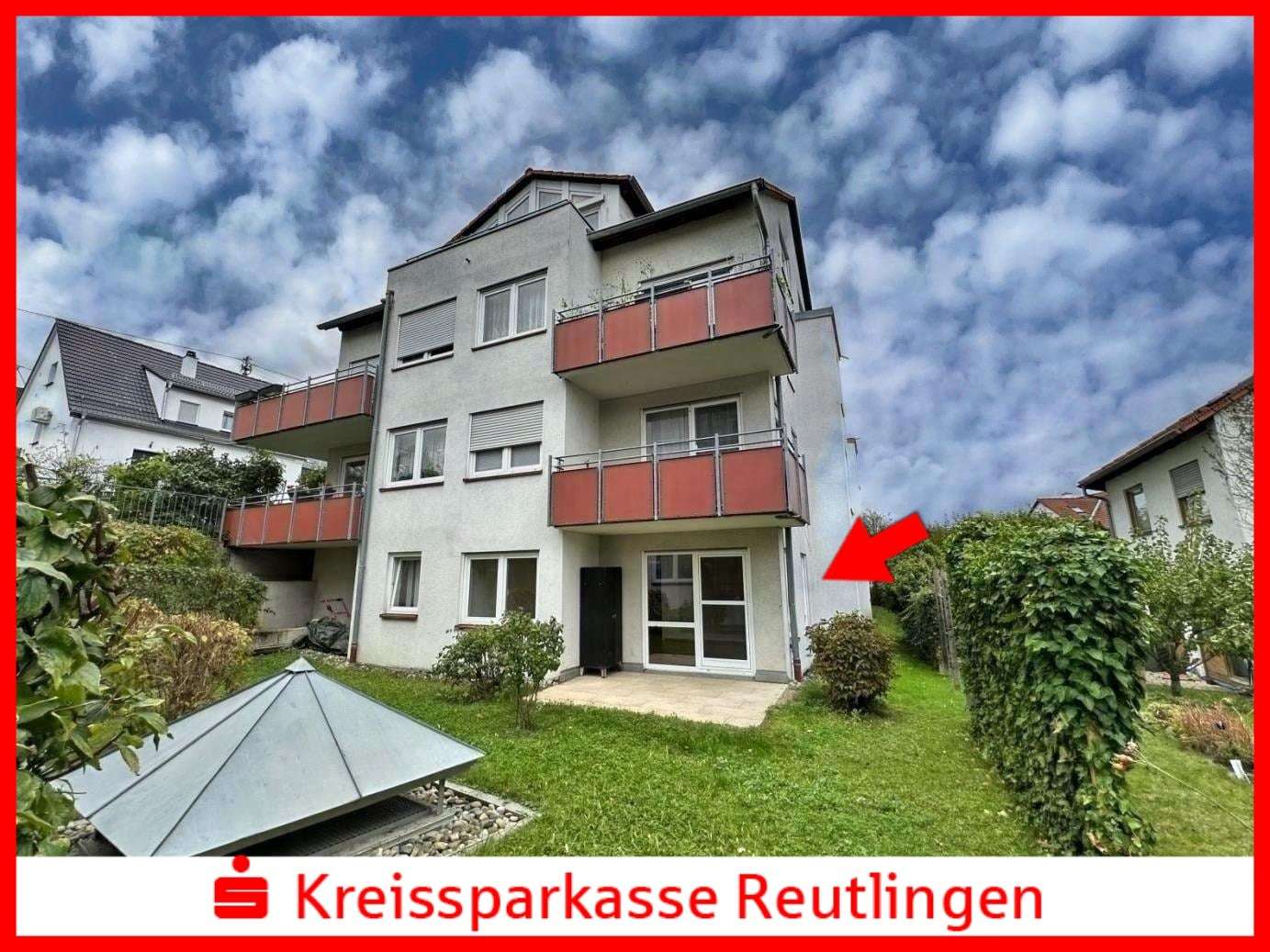 Hintere Hausansicht - Wohnung in 72793 Pfullingen mit 59m² kaufen