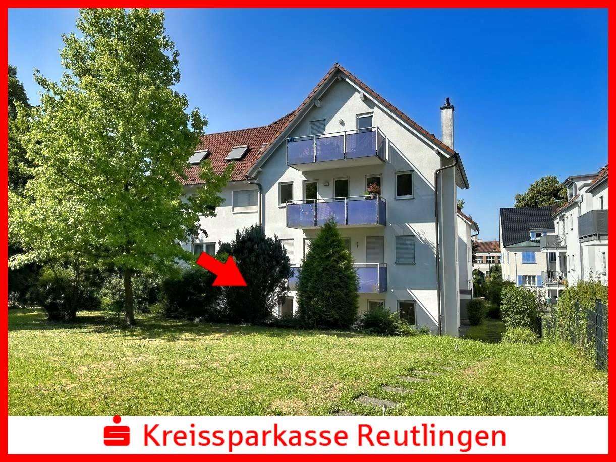 Hintere Hausansicht Hintere Hausansicht - Erdgeschosswohnung in 72764 Reutlingen mit 62m² kaufen