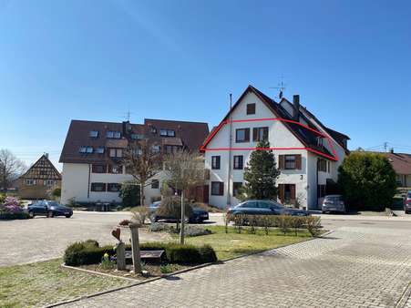 Viel Platz ums Haus -Aussicht - Etagenwohnung in 72108 Rottenburg mit 79m² kaufen
