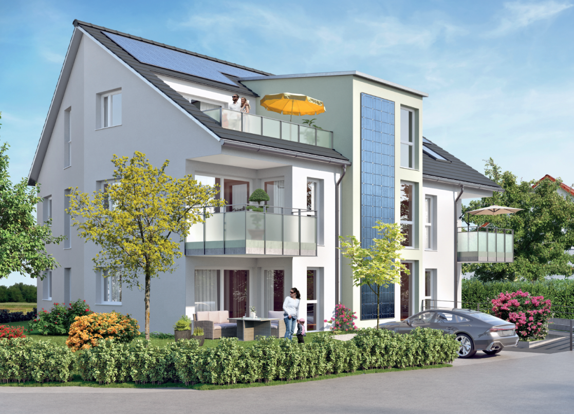 Südwestansicht - Etagenwohnung in 72810 Gomaringen mit 79m² kaufen