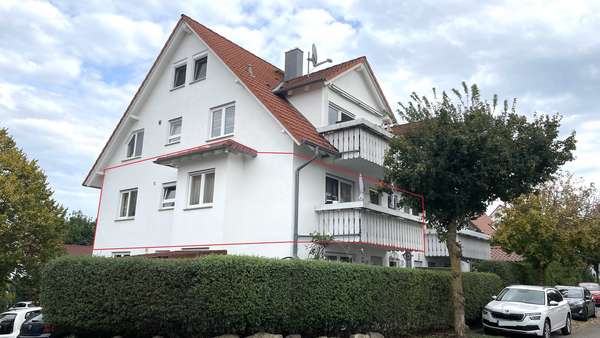 Südwest Ansicht - Etagenwohnung in 72108 Rottenburg mit 72m² kaufen