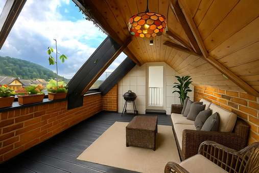 Pergola Dach final * - Dachgeschosswohnung in 72160 Horb mit 140m² kaufen