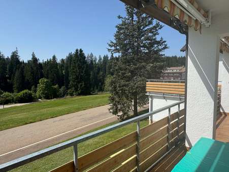 Aussicht vom Balkon - Erdgeschosswohnung in 72250 Freudenstadt mit 48m² kaufen