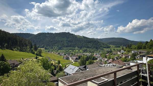 Balkonaussicht - Etagenwohnung in 72270 Baiersbronn mit 80m² kaufen