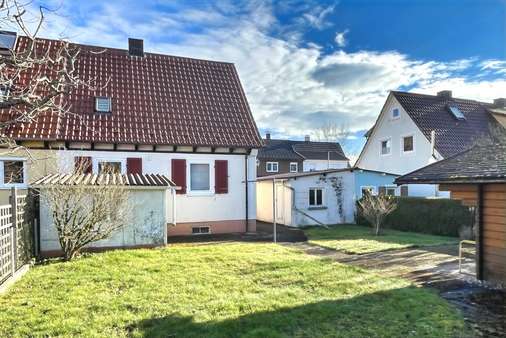 Rückansicht/Garten Rückansicht/Garten - Doppelhaushälfte in 78647 Trossingen mit 70m² kaufen