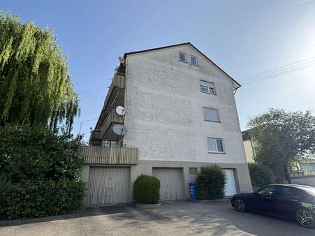 Giebelseite mit Blick auf Balk - Etagenwohnung in 72488 Sigmaringen mit 78m² kaufen