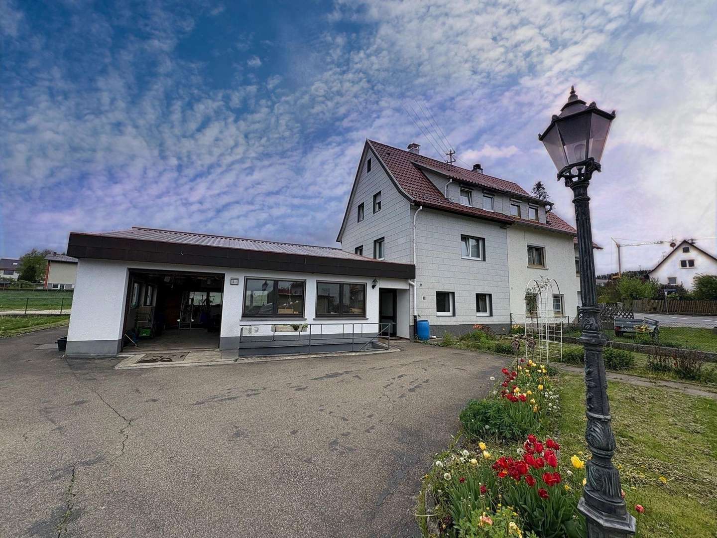 Vorderansicht Vorderansicht - Doppelhaushälfte in 72469 Meßstetten mit 90m² kaufen