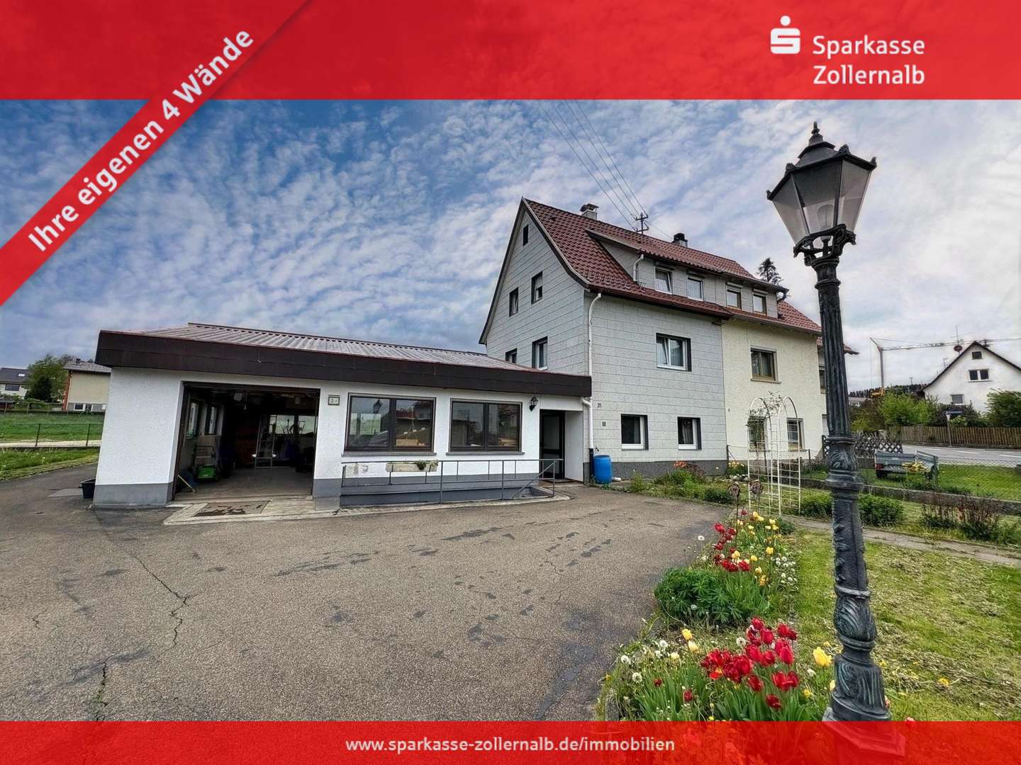 Vorderansicht - Doppelhaushälfte in 72469 Meßstetten mit 90m² kaufen