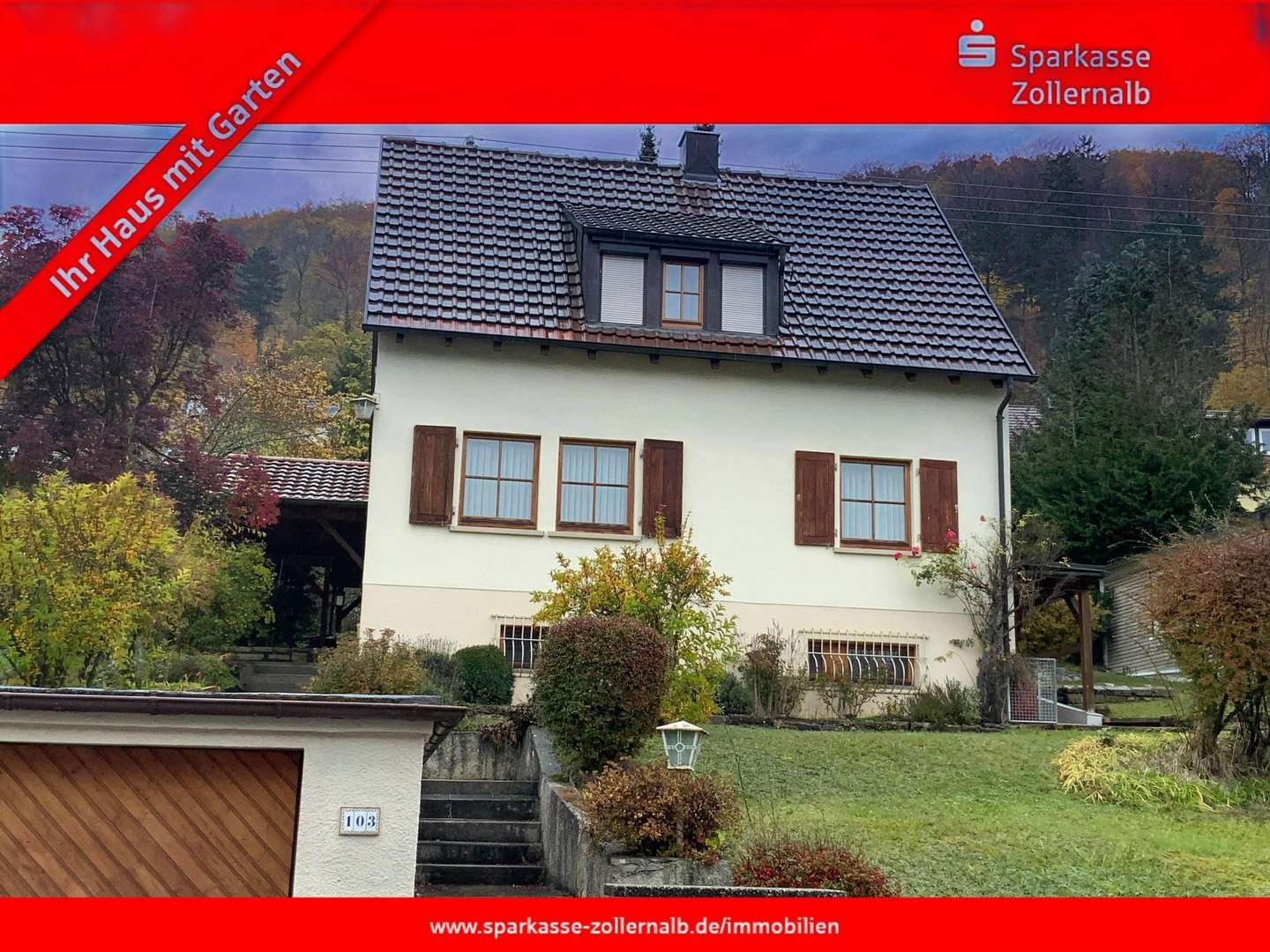 Vorderansicht - Einfamilienhaus in 72458 Albstadt mit 125m² kaufen